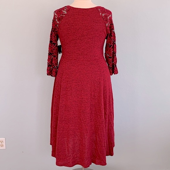 Torrid Super Soft Plush Skater Midi Dress - Picture 7 of 15